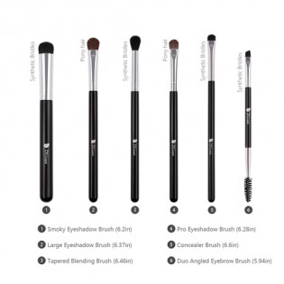 Xiaomi Ducare DF0601 Makeup Eye Brushes (6 pcs)